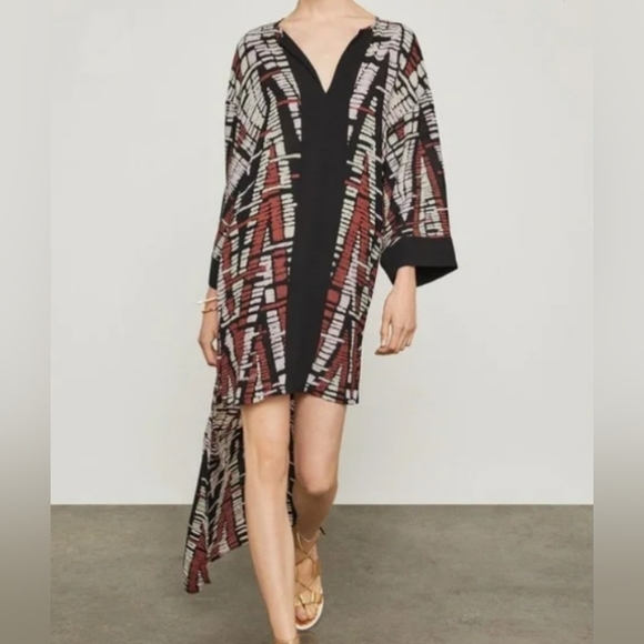 BCBG Max Azria Abstract Chevron High-Low Dress - Picture 1 of 5